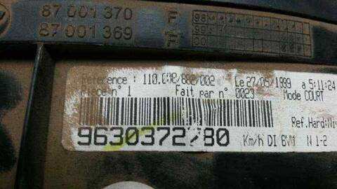 Foto 2ª: Cuadro de Instrumentos Peugeot 406 2.0 HDI BERLINA 109CV 80KW (1995)