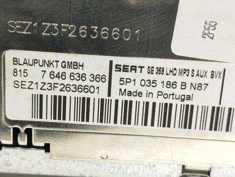 Foto 2ª: Sistema Audio Radio CD Seat Altea FAMILY 140CV 103KW [BKD] (2008)