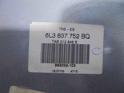 Foto 2ª: Elevalunas Eléctrico Delantero Derecho Seat Ibiza COOL 64CV 47KW [AZQ] (2004)