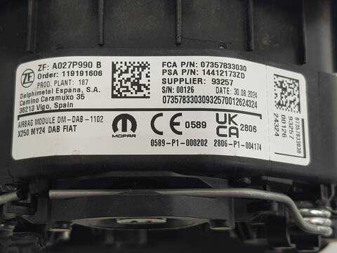 Foto 3ª: Kit Airbag Fiat Ducato VERSION INDEFINIDA