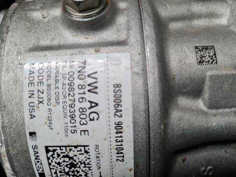 Foto 2ª: Compresor Aire Acondicionado Volkswagen Crafter 2.0 TDI 140CV 103KW FURGONETA [DNAE] (2025)