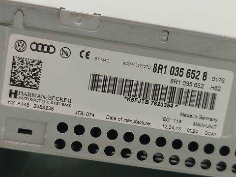 Foto 3ª: Sistema Audio Radio CD Audi A4 2.0 TDI AVANT 143CV 105KW [CJCA] (2013)