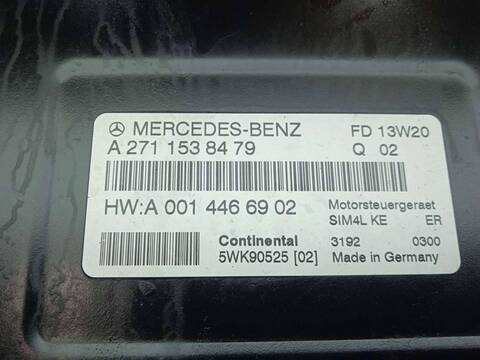 Foto 3ª: Centralita Motor ECU Mercedes Clase C 160 1.8 CAT COUPE 143CV 105KW [M271946] (2003)