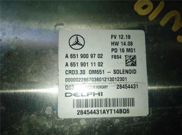 Centralita Motor ECU Mercedes Clase C 160 1.8 CLA 200 CDI (117.301) [1.8 LTR. - 100 KW CDI CAT]