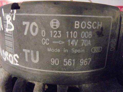 Foto 3ª: Alternador Opel Corsa 1.0 12V CAT X 10 XE - LW3) 54CV 40KW (1993)