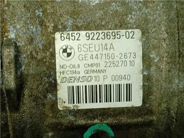 Foto 2ª: Compresor Aire Acondicionado Bmw Serie 1 114 2.0 118 D [2.0 LTR. - 105 KW TURBODIESEL]