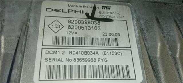 Centralita Motor ECU Renault Clio 1.5 DCI (86CV)