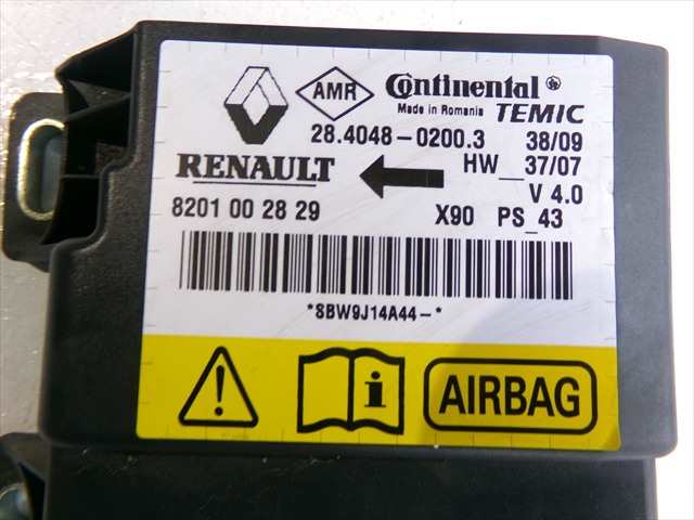 Foto 2ª: Centralita Airbag Dacia Sandero 1.5 DCI 2008-2012 [K9KK7] (2009)