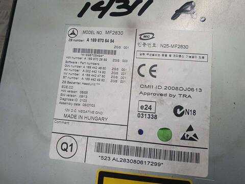 Foto 3ª: Sistema GPS Mercedes Clase B 150 180 CDI 245.207) 109CV 80KW [640940] (2008)