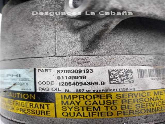 Foto 2ª: Compresor Aire Acondicionado Renault Megane 2.0 [F4R 771] (2003)