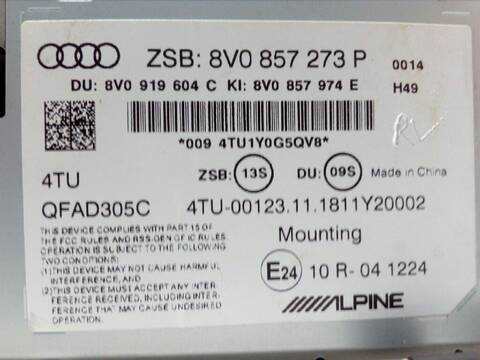 Foto 4ª: Pantalla Multifuncion Audi A3 30 TDI S LINE 115CV 85KW [DGTE] (2019)