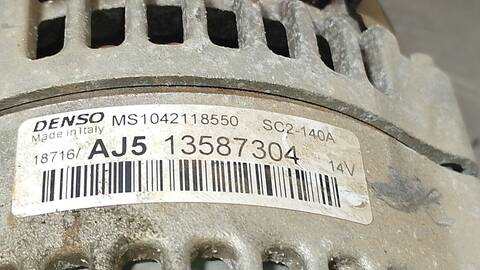 Foto 3ª: Alternador Opel Astra BUSINESS 110CV 81KW [B16DTE] (2017)