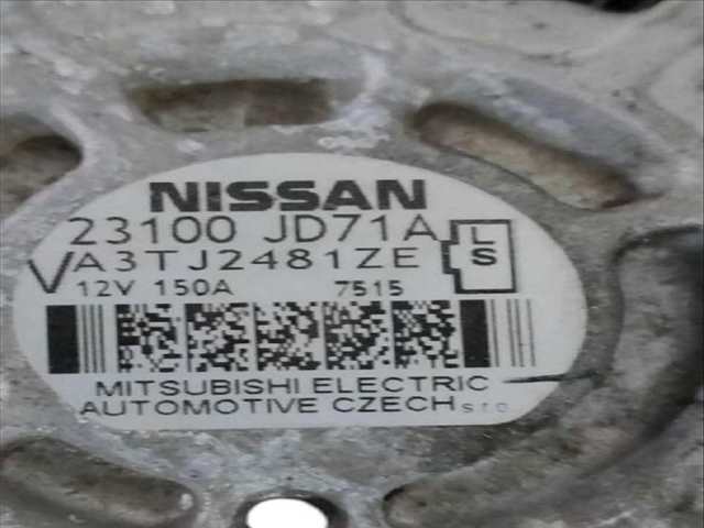 Alternador Nissan Qashqai 2.0 DCI A LAS 4 RUEDAS