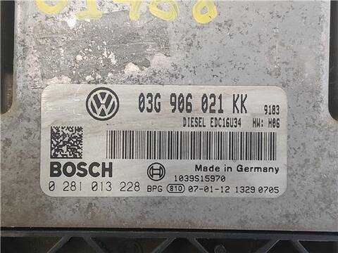 Foto 3ª: Centralita Motor ECU Volkswagen Golf 2.0 TDI 16V 140CV 103KW [BKD] (2007)