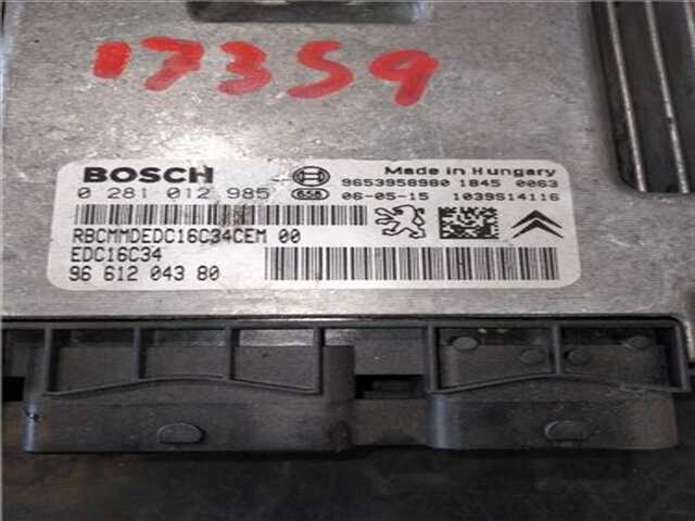 Foto 2ª: Centralita Motor ECU Peugeot 307 1.6 D-SIGN [1.6 LTR. - 80 KW 16V CAT (NFU - TU5JP4)] [9HY]