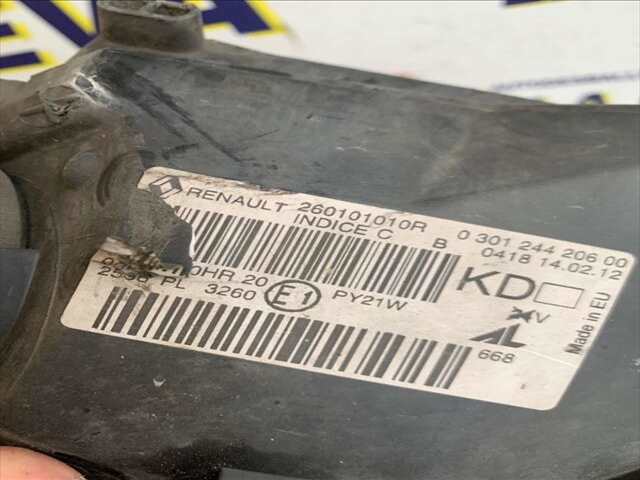 Foto 2ª: Faro Derecho Renault Megane 1.5 DCI110CV COUPE BERLINA III COUPE DZ) DESDE 11/2008 / BERLINA BZ D [K9K 636] (2012)