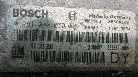 Foto 2ª: Centralita Motor ECU Opel Astra BERLINA 75CV 55KW (1998)