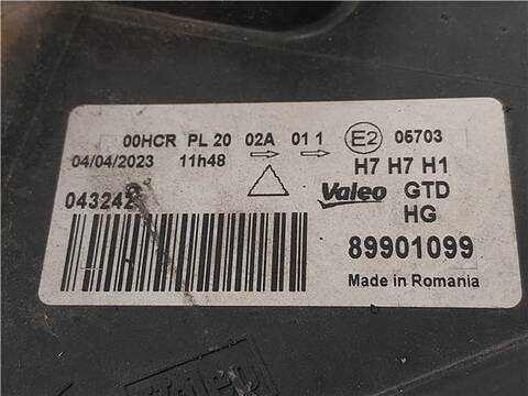 Foto 3ª: Faro Izquierdo Peugeot 207 1.6 16V TURBO 150CV 110KW [5FX] (2007)