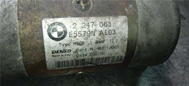 Motor de Arranque Bmw Serie 3 315 320 D