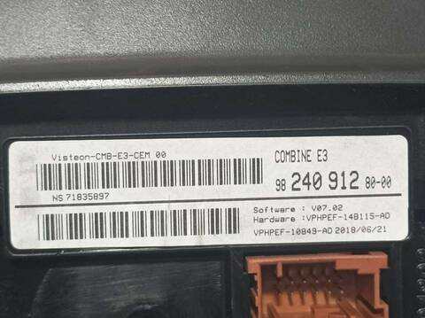 Foto 3ª: Cuadro de Instrumentos Citroen C4 LIVE 102CV 75KW [YH01] (2018)