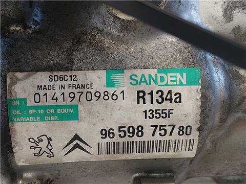Foto 3ª: Compresor Aire Acondicionado Peugeot 308 1.6 HDI 90CV 66KW [D-9HX] (2008)