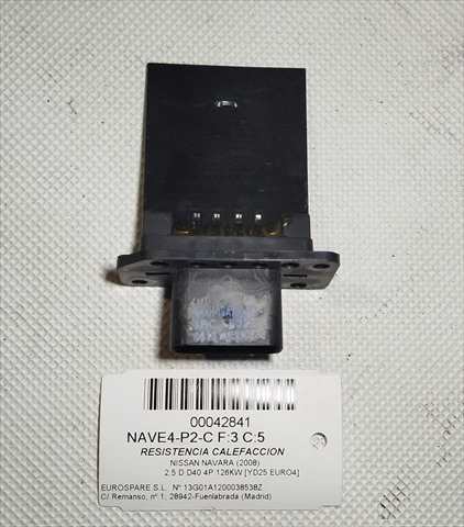 Foto 3ª: Calefacción Nissan Navara 2.5 D D40 4P [YD25 EURO4 171] (2008)
