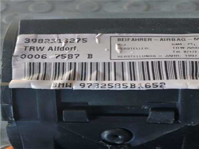 Foto 2ª: Airbag Delantero Derecho Bmw Serie 5 518 2.5 523I [2.5 LTR. - 125 KW 24V CAT] [M52 B25 (25 6 S3)]