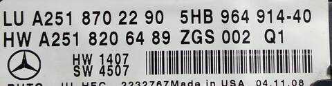 Foto 3ª: Mando Climatizador Mercedes Clase ML 230 642940 (2009)