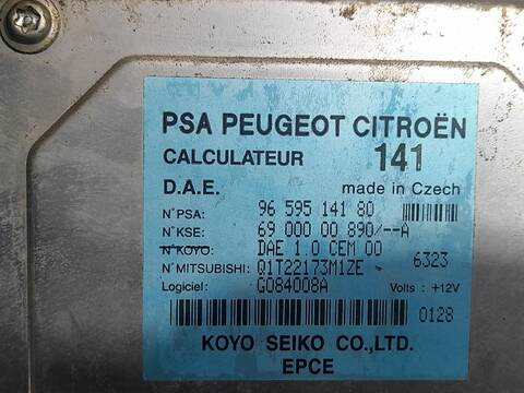 Foto 2ª: Centralita Motor ECU Citroen C3 1.4 HDI 68CV [8HZ (DV4TD)] (1995)