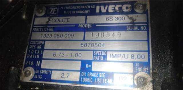 Caja Cambios Iveco Daily 35C15