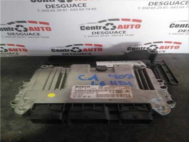 Centralita Motor ECU Peugeot 407 1.6 SPORT [1 6 LTR. - 80 KW HDI FAP CAT 9HZ - DV6TED4)] 109CV