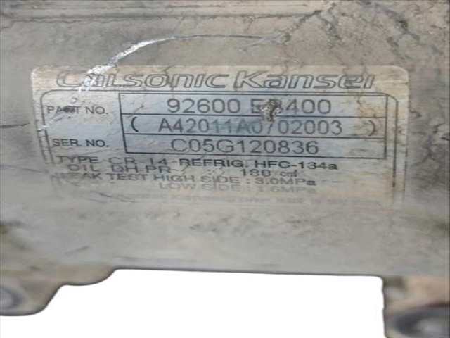 Foto 3ª: Compresor Aire Acondicionado Nissan Navara 2.5 DCI 4WD (2004)