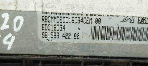 Foto 4ª: Centralita Motor ECU Citroen C4 COLLECTION COUPE 90CV 66KW [9HXDV6ATED4] (2005)