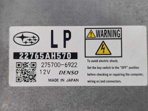 Foto 2ª: Centralita Motor ECU Subaru Forester VERSION INDEFINIDA (2013)