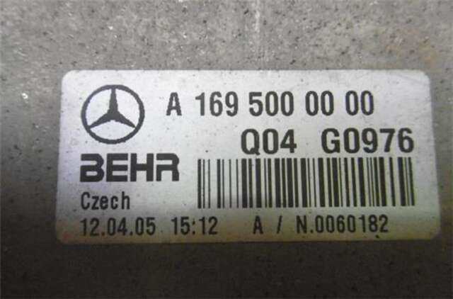 Intercooler Mercedes Clase A 140 2.0 A 180 CDI (169.007) [2.0 LTR. - 80 KW CDI CAT]