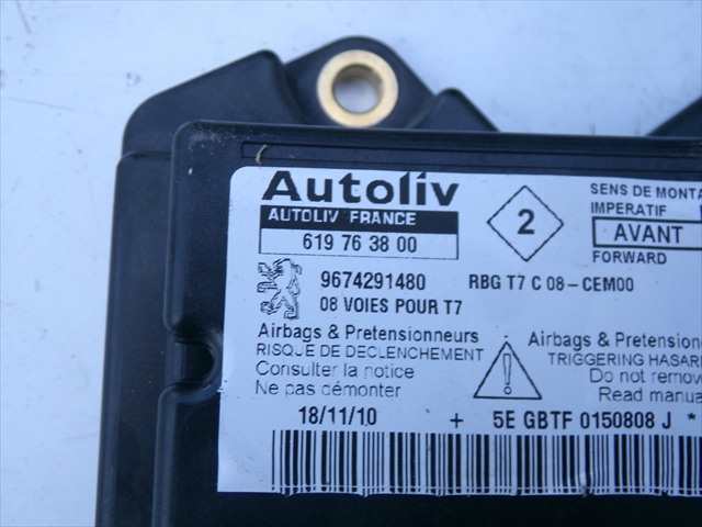 Foto 3ª: Centralita Airbag Peugeot 308 1.6 G 2007-2013 [5FS] (2010)