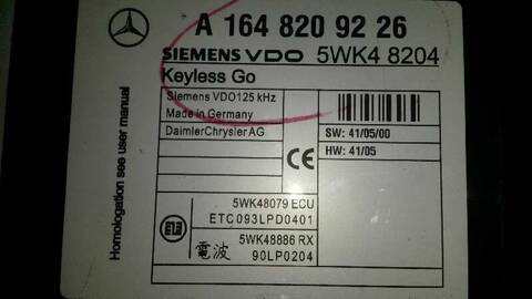 Foto 3ª: Centralita Cambio Automatico Mercedes Clase ML 63 6.2 AMG V8 510CV 375KW W164) AUT. 164.177) M156 E63 [M156980] (2006)