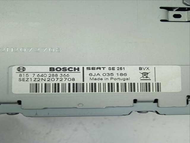 Foto 3ª: Sistema Audio Radio CD Seat Toledo STYLE 105CV 77KW [CAY] (2014)