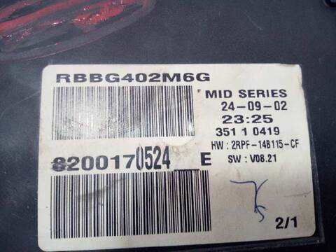 Foto 3ª: Cuadro de Instrumentos Renault Megane DYNAMIQUE BERLINA 120CV 88KW II BERLINA 5P [F9Q B8] (2002)
