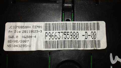 Foto 3ª: Cuadro de Instrumentos Citroen C4 SX PICASSO 109CV 80KW [9HZ] (2007)