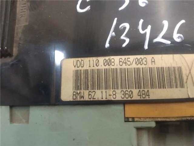 Foto 3ª: Cuadro de Instrumentos Bmw Serie 3 315 1.6 316I [1.6 LTR. - 75 KW CAT] [164E2.G]