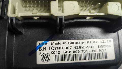 Foto 4ª: Mando Calefacción A. A. Volkswagen Touran ADVANCE BLUEMOTION 105CV 77KW [CAY] (2011)