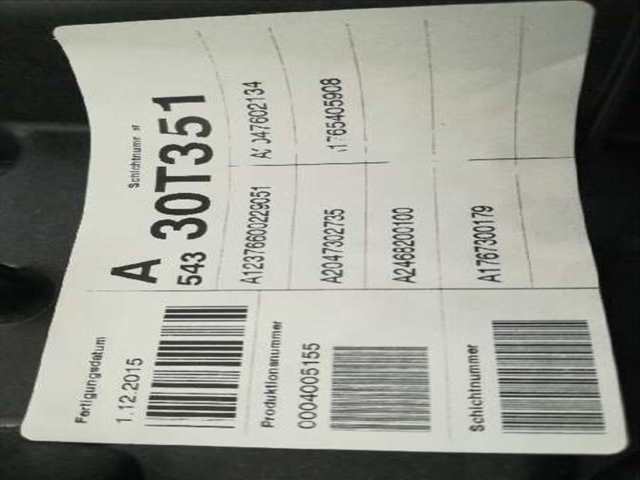 Foto 4ª: Elevalunas Manual Trasero Izquierdo Mercedes Clase A 140 A 180 CDI BLUEEFFICIENCY 176.012) 109CV 80KW [K9K] (2016)