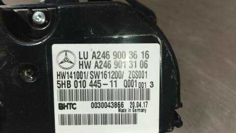 Foto 4ª: Mando Climatizador Mercedes Clase A 140 A 200 CDI 176.008) 136CV 100KW [651930] (2017)