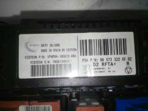 Foto 3ª: Mando Calefacción A. A. Peugeot 407 PREMIUM 140CV 103KW [RHR] (2006)