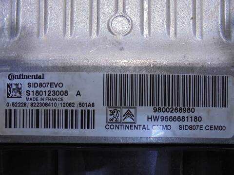 Foto 2ª: Centralita Motor ECU Peugeot 5008 1.6 HDI FAP 112CV 82KW [9H05] (2012)