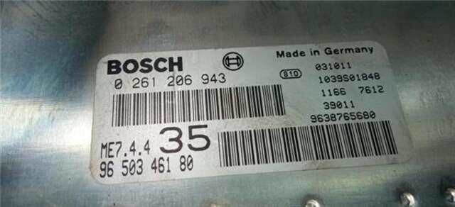 Centralita Motor ECU Peugeot 307 1.6 BIOFLEX