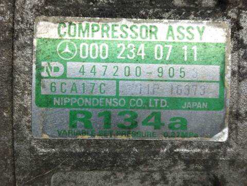Foto 4ª: Compresor Aire Acondicionado Mercedes Clase C 160 180 202.018) BERLINA 122CV 90KW [G111] (1995)