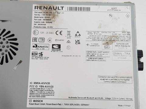Foto 3ª: Pantalla Multifuncion Renault Kangoo GRAND AUTHENTIC