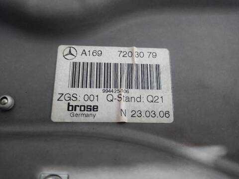 Foto 3ª: Elevalunas Eléctrico Delantero Derecho Mercedes Clase A 140 A 200 CDI 169.008) 140CV [OM640941] (2004)